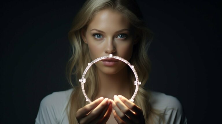 Uso de aros de luz en tutoriales de maquillaje