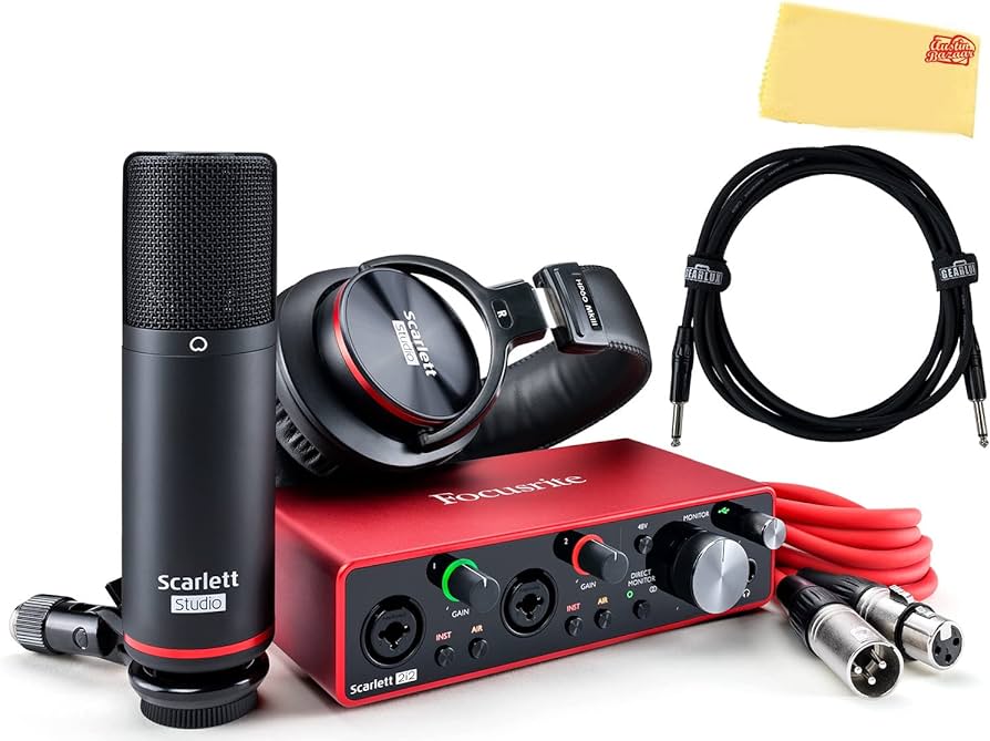 Mejora tu sonido con el micrófono condensador Focusrite